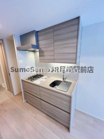 キッチン　コンパクトなキッチンで掃除もラクラク