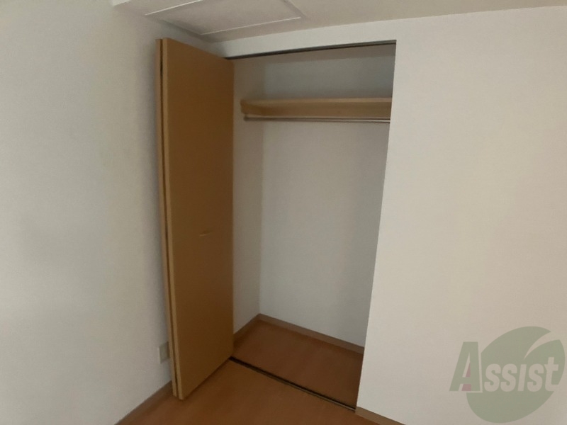 収納　洋室にはクローゼットがあるのですっきり片付きそうです。