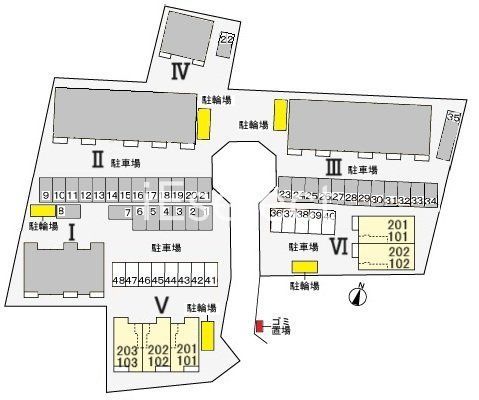 駐車場　配置図です