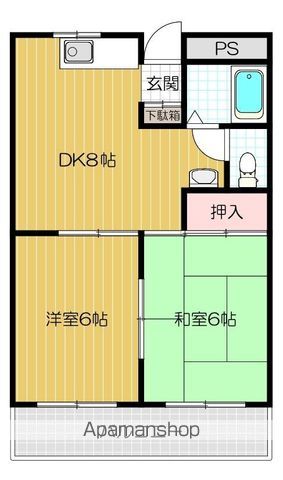忍ヶ丘グリーンハイツの間取り写真
