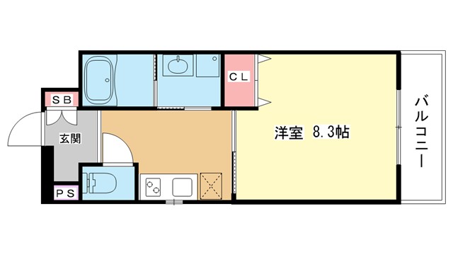 阪急宝塚線 服部天神駅 徒歩5分 8階建 築18年の間取り写真