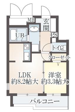 PINO甲東園の間取り写真