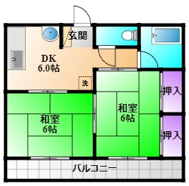 ハイツさかえIIの間取り写真