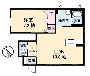 ＪＲ牟岐線 文化の森駅 徒歩10分 2階建 築17年の間取り写真