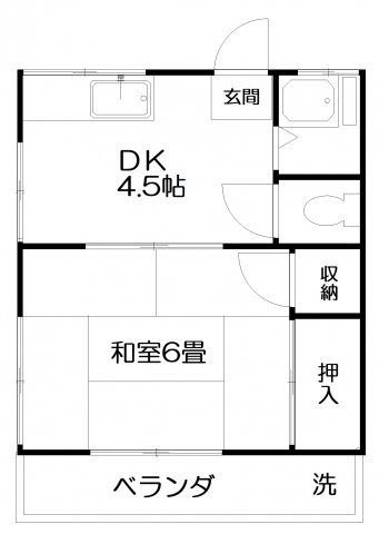 塚本コーポの間取り