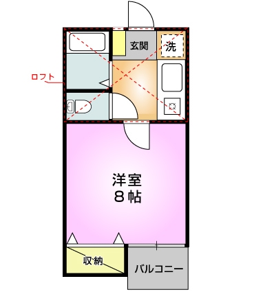 ハイツメルベーユの間取り