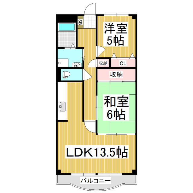 【並柳ハイツの間取り】