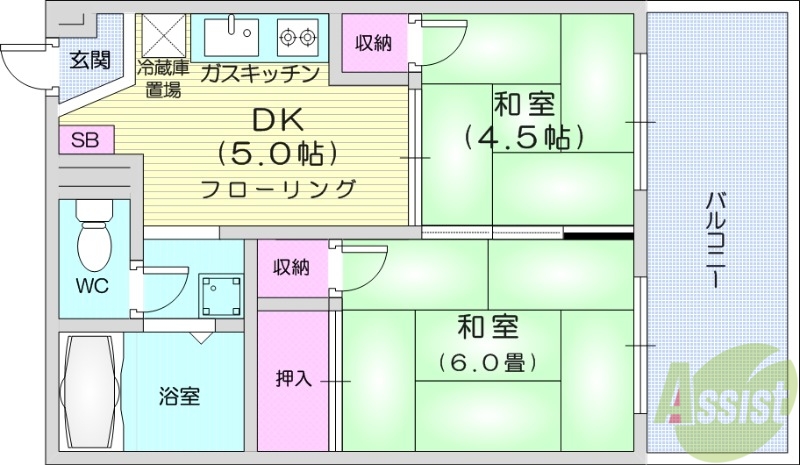 早坂ビルの間取り