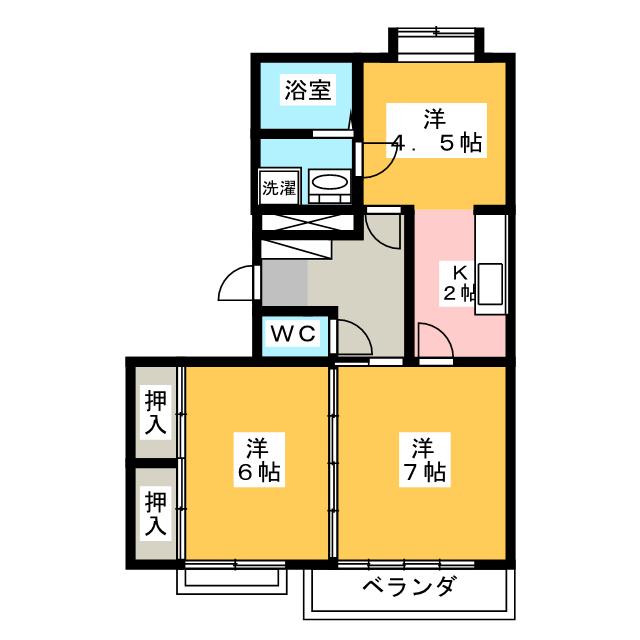 サンライトカネ井の間取り