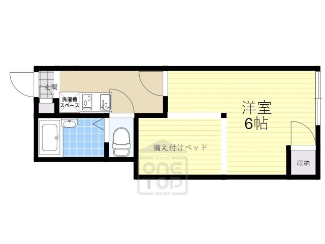 茨木市南春日丘のアパートの間取り