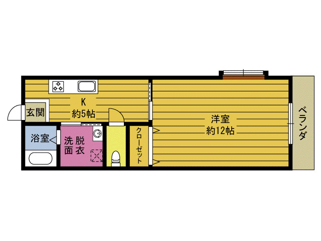 ウエストコート６Ｂ棟の間取り