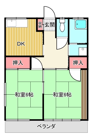 ミカサコーポＢ_間取り_0