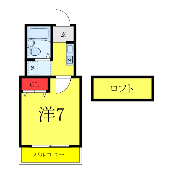 東京都板橋区高島平４（マンション）の賃貸物件の間取り
