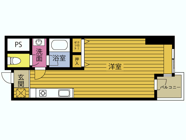 ピア大在の間取り