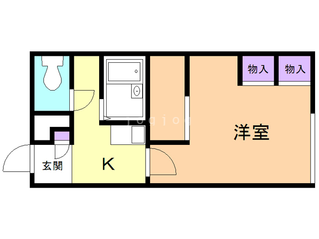 レオパレストゥイーナの間取り