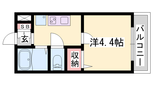 ビーフォレスト姫路EASTの間取り