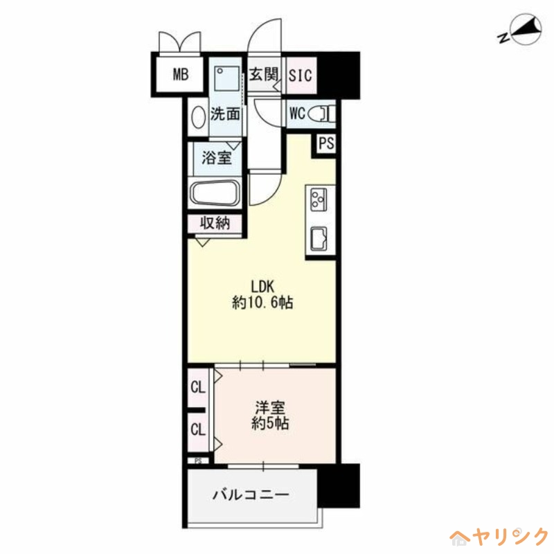 ザ・シンフォニア新栄の間取り