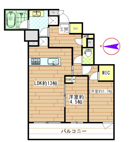 ブリリアタワー高崎　ALPHA　RESIDENCIAの間取り