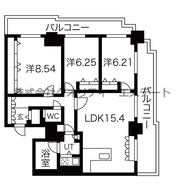 パシフィックタワー札幌の間取り