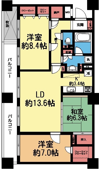 日神パレステージ杉田の間取り