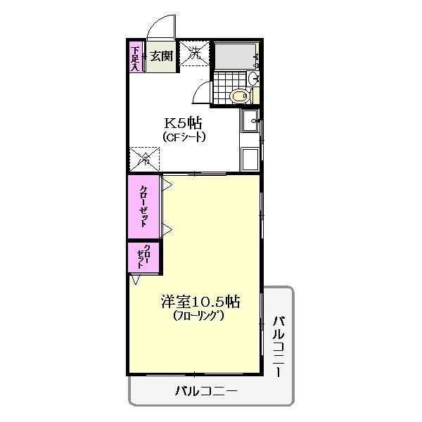 アプト原木中山の間取り