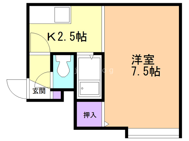 プラザイン福住Ｂの間取り