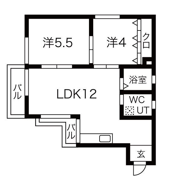 名古屋市瑞穂区仁所町のマンションの間取り