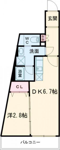 ミライズ五反野ＭＡＸＩＶの間取り