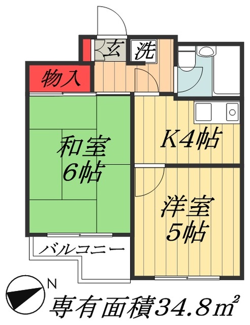 市川市八幡のマンションの間取り