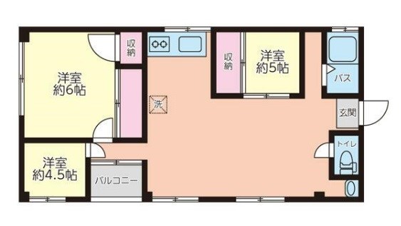 新宿区矢来町のマンションの間取り