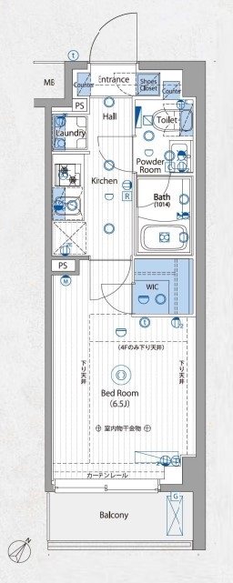 【ヴォーガコルテ横濱青葉の間取り】