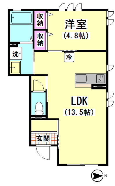 Ｄｅｍｅｕｒｅ（ドミール）の間取り