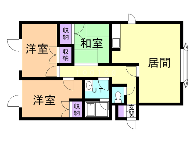 メゾンライトサイドIIの間取り