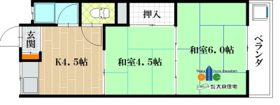 陽光園マンションの間取り