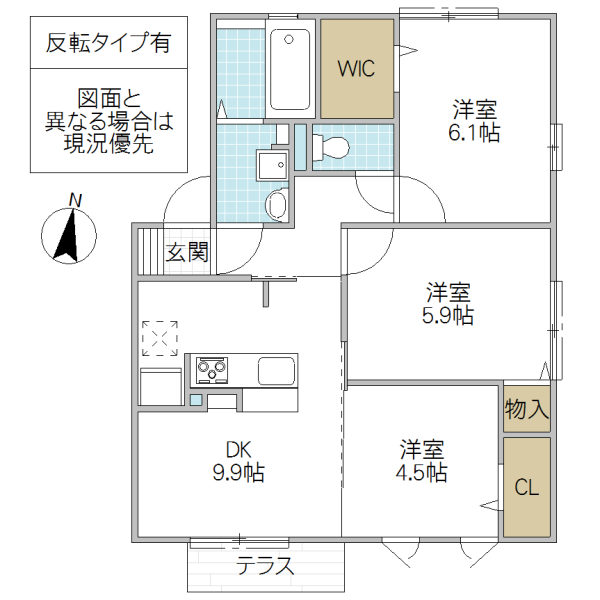 グランマーレ　Qの間取り