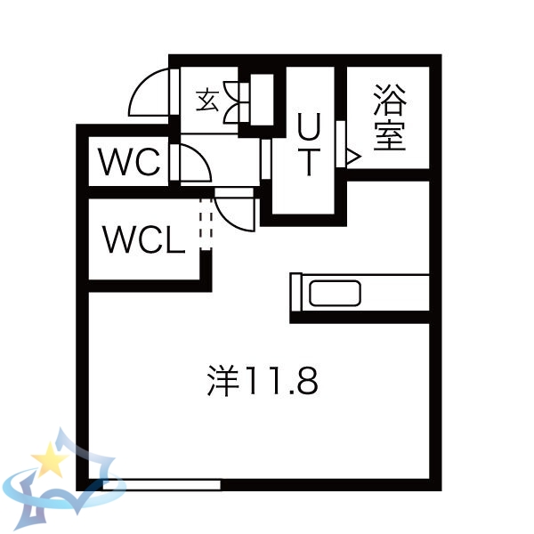 札幌市中央区南七条西のマンションの間取り