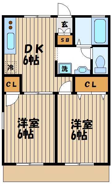 シルバーアネックスBの間取り