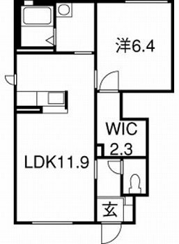 マメゾンサクラIIの間取り