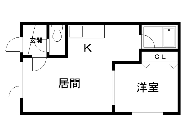 ツインクル西御料Ｂ棟の間取り