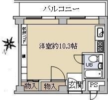 バルミー赤坂の間取り