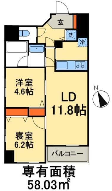 パークキューブ茅場町の間取り