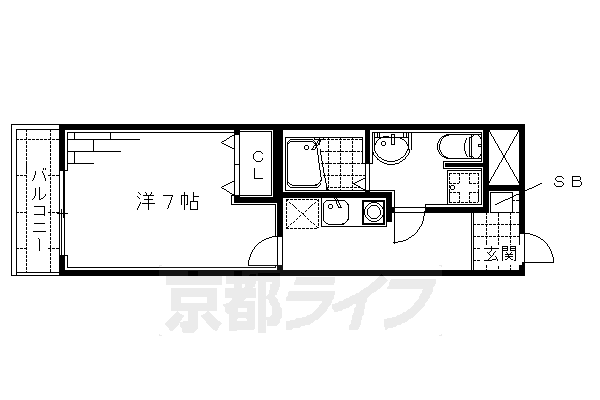 アルバローザ京都の間取り