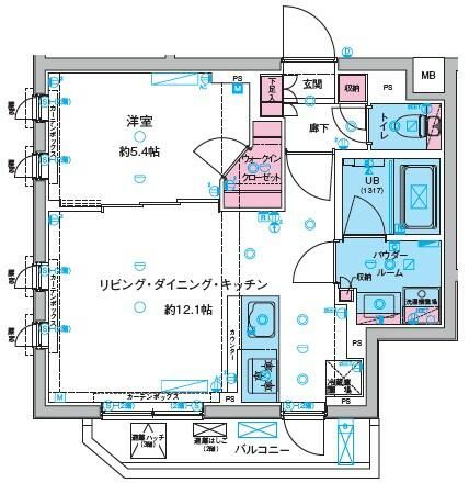 ガリシア旗の台の間取り