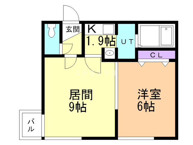 札幌市東区北四十二条東のアパートの間取り