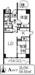 【大阪市西淀川区姫島のマンションの間取り】