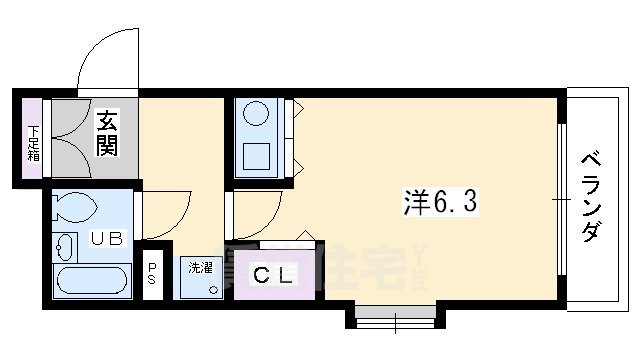 デトム・ワン烏丸鞍馬口2の間取り