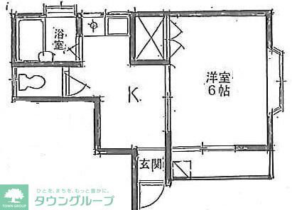 草加市八幡町のアパートの間取り