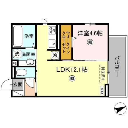 広島市安佐南区古市のアパートの間取り