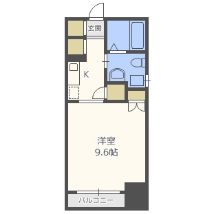 エイペックス東心斎橋Iの間取り