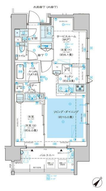 ディームス渋谷本町の間取り